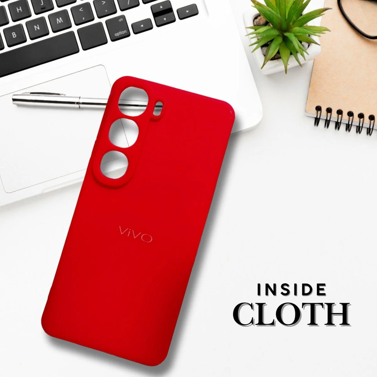Red Candy silicone Case for Vivo Y300 - Image 5