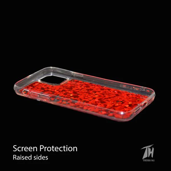 Red Glitter Heart Case For Apple iphone 11 pro - Image 4