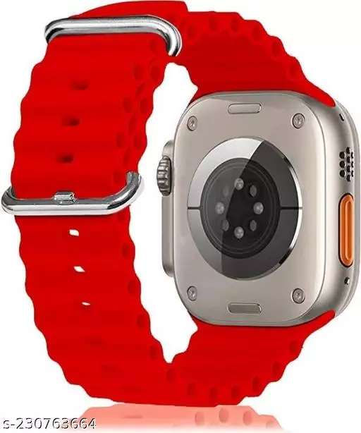 Red Ocean Loop Watch Strap For apple For Apple Watch SERIES 5 (42mm/44mm/45mm/46mm/49mm) - Image 2