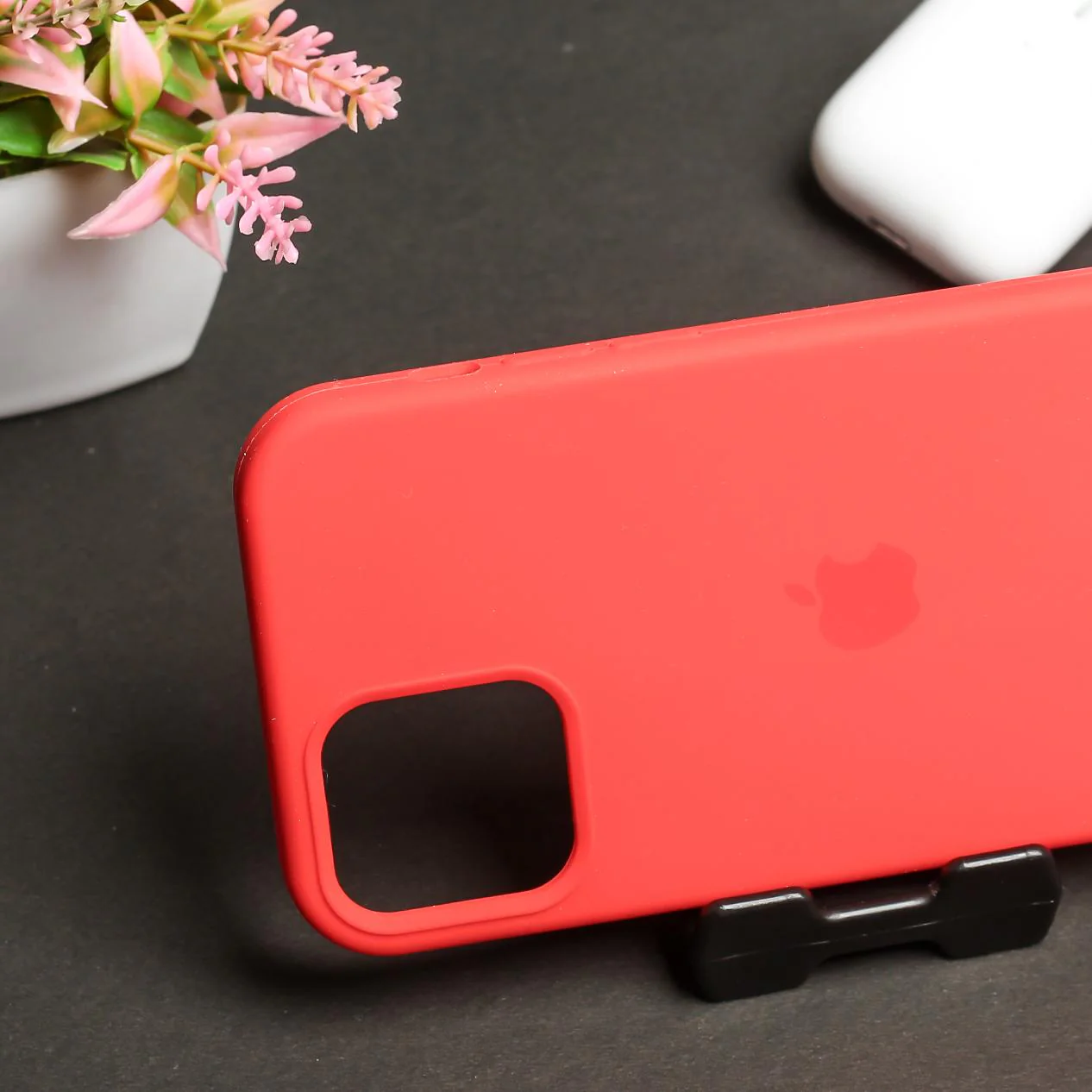 Red Original Silicone case for Apple iphone 11 - Image 3