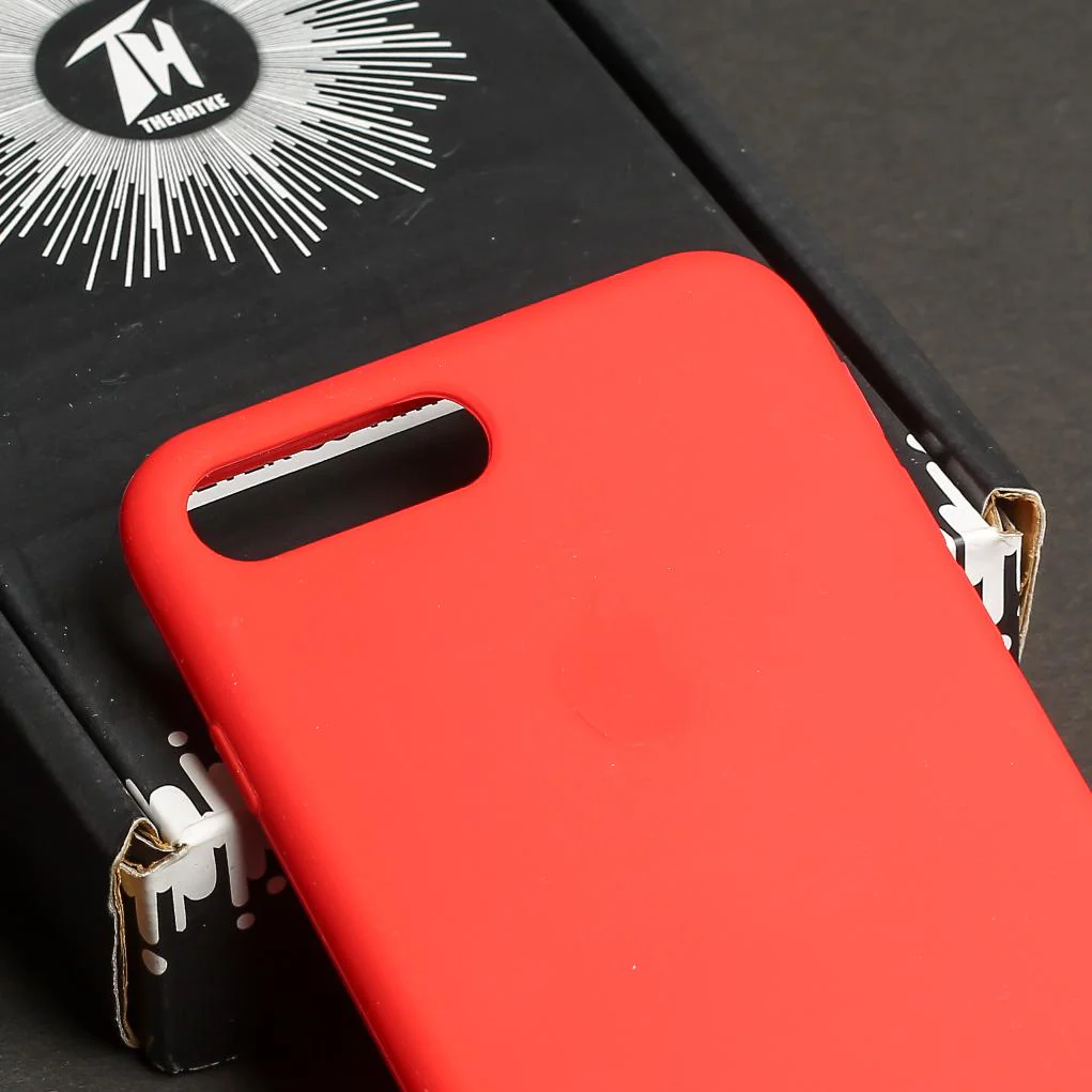 Red Original Silicone case for Apple iphone 8 Plus - Image 4