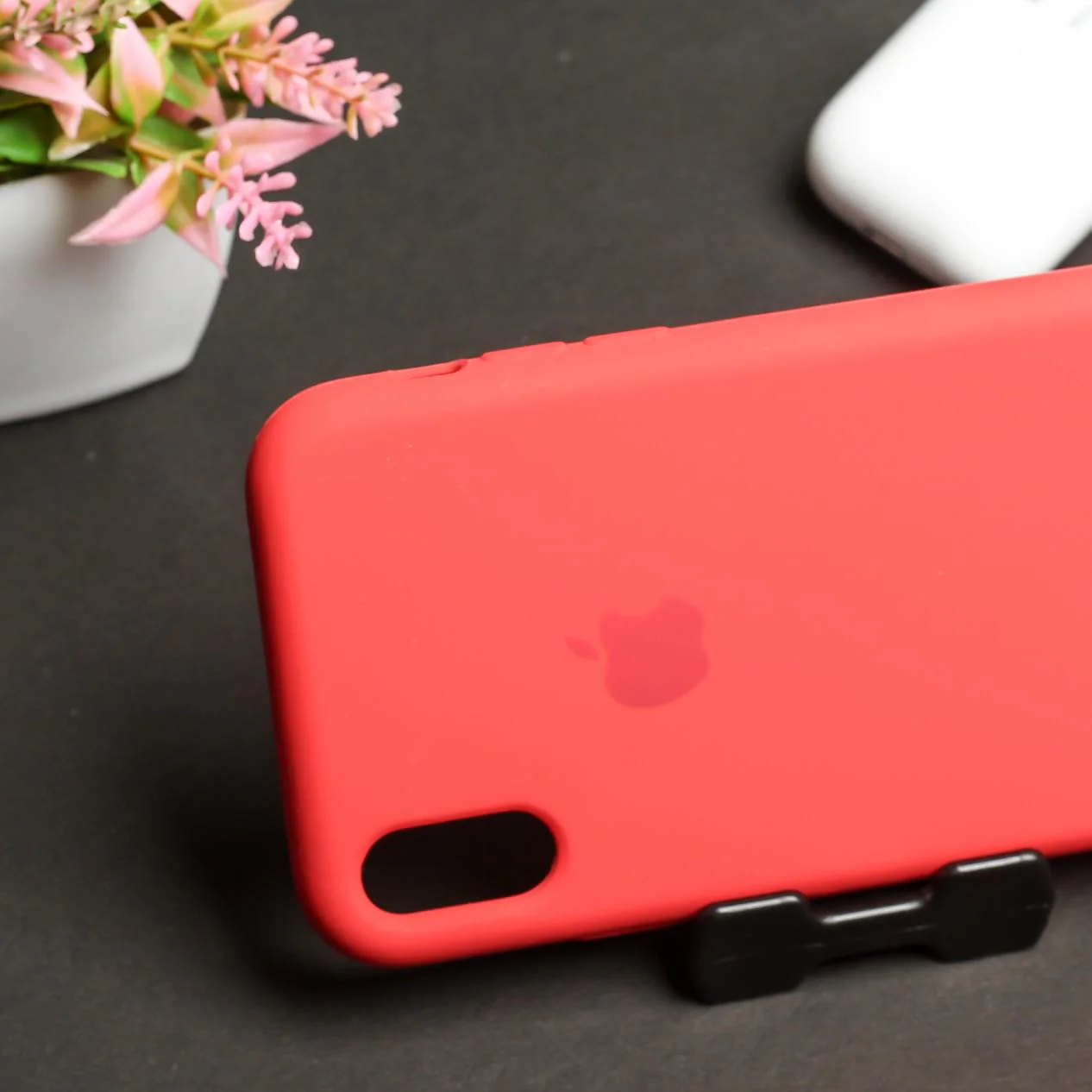 Red Original Silicone case for Apple iphone XR - Image 3