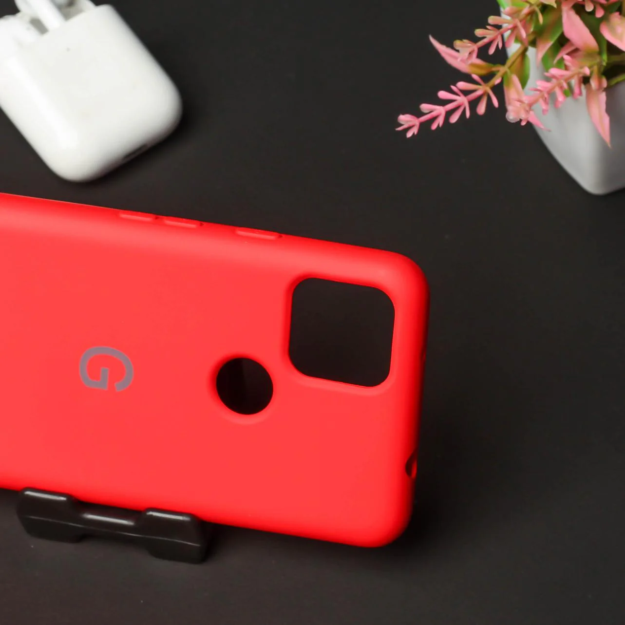 Red Original Silicone case for Google Pixel 5A - Image 3