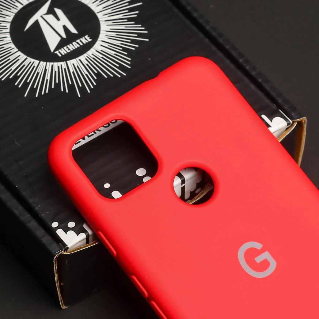 Red Original Silicone case for Google Pixel 5A - Image 4