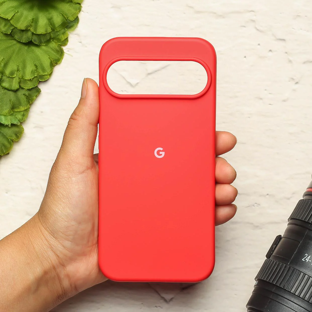 Red Original Silicone case for Google Pixel 9