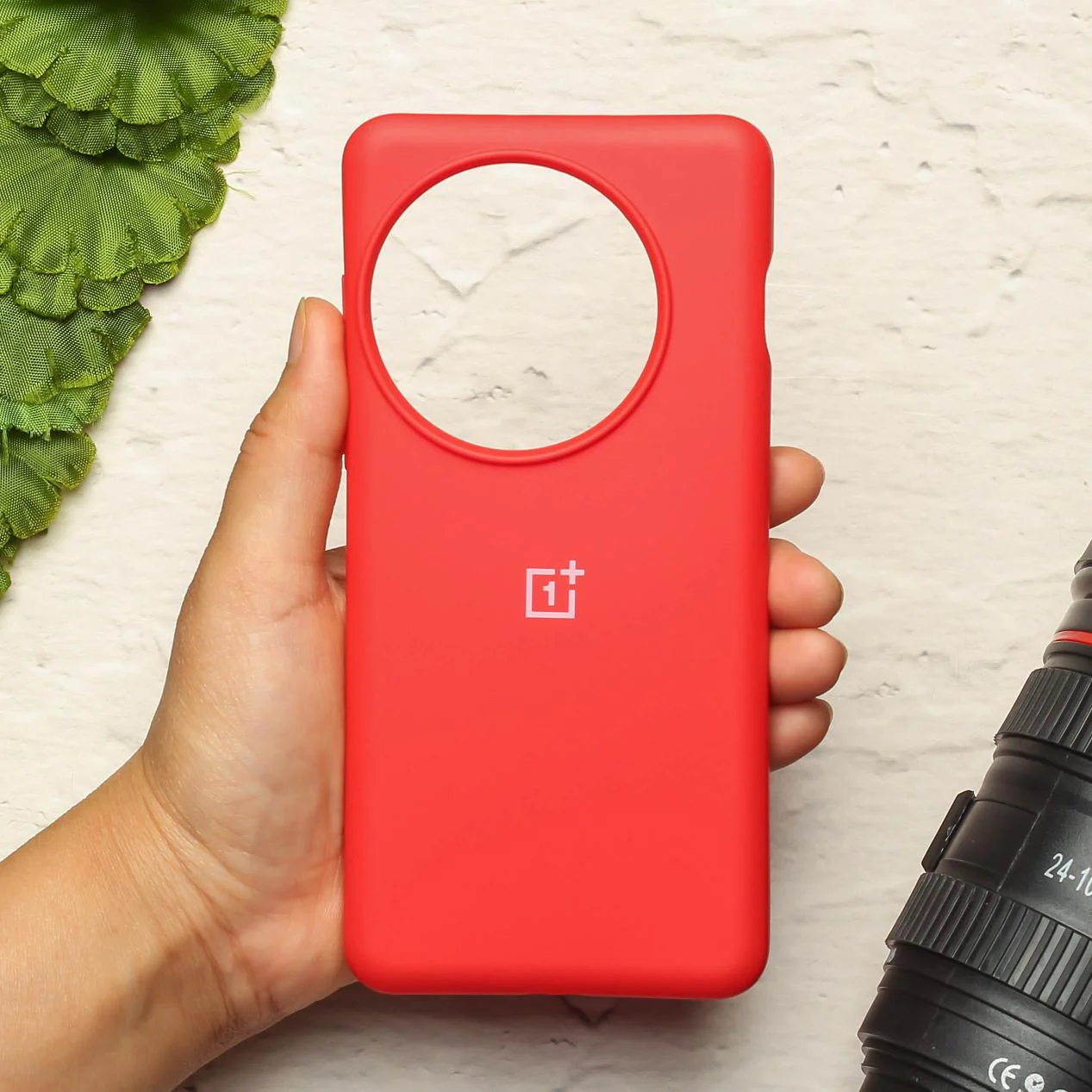 Red Original Silicone case for Oneplus 13R