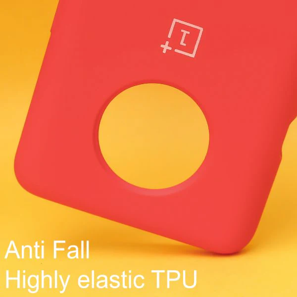 Red Original Silicone case for Oneplus 7t - Image 2