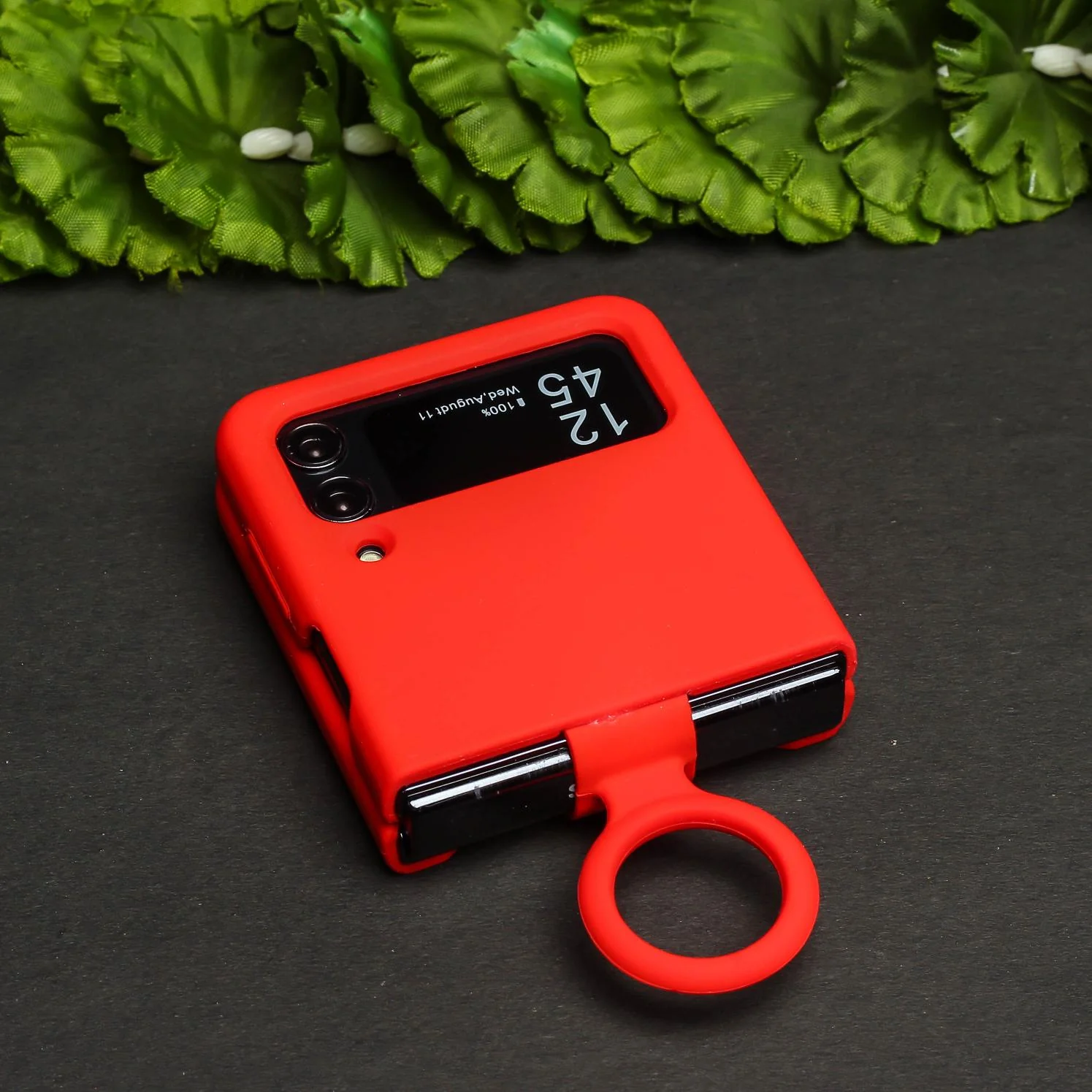 Red Original Silicone case for Samsung Galaxy Z FLIP 4 - Image 3