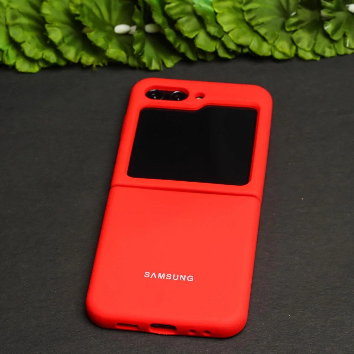 Red Original Silicone case for Samsung Galaxy Z FLIP 5 - Image 2
