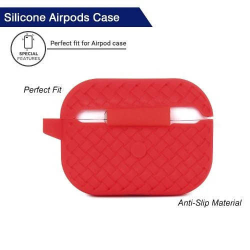 Red Stylish Silicone Case For Apple Airpods 3 - Image 4