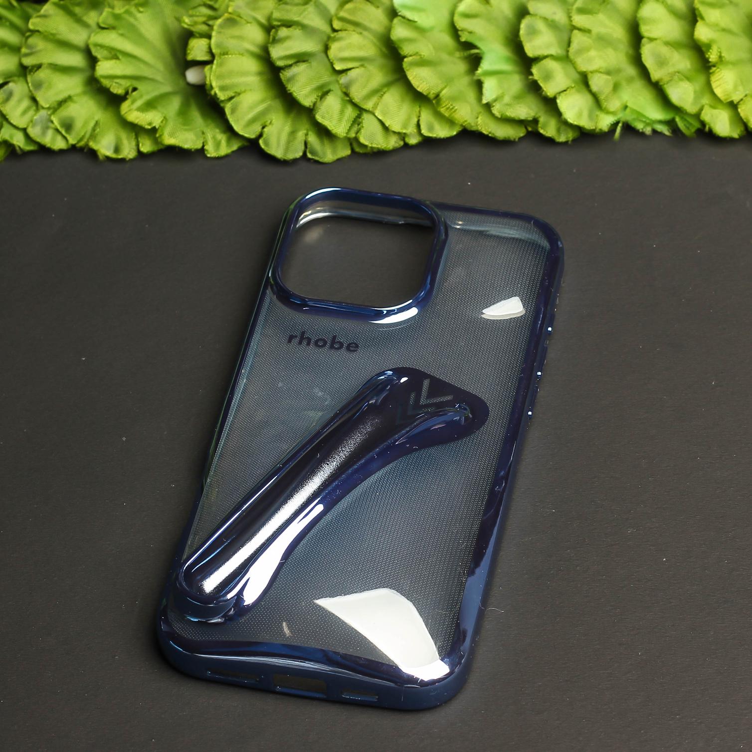 Rhobe Blue Silicone Case for Apple Iphone 16 Pro - Image 2