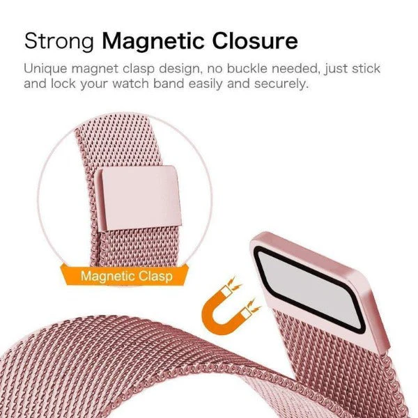 Rose gold Chain Strap For Apple Watch Series 2 (42mm/44mm/45mm/46mm/49mm) - Image 4