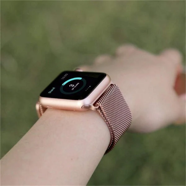Rose gold Chain Strap For Apple Watch Series 4 (38mm/40mm/41mm) - Image 6