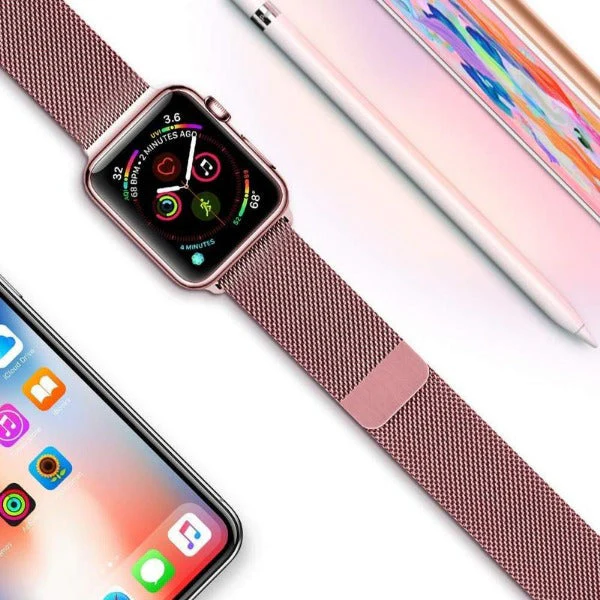 Rose gold Chain Strap For Apple Watch Series 8 (38mm/40mm/41mm) - Image 3
