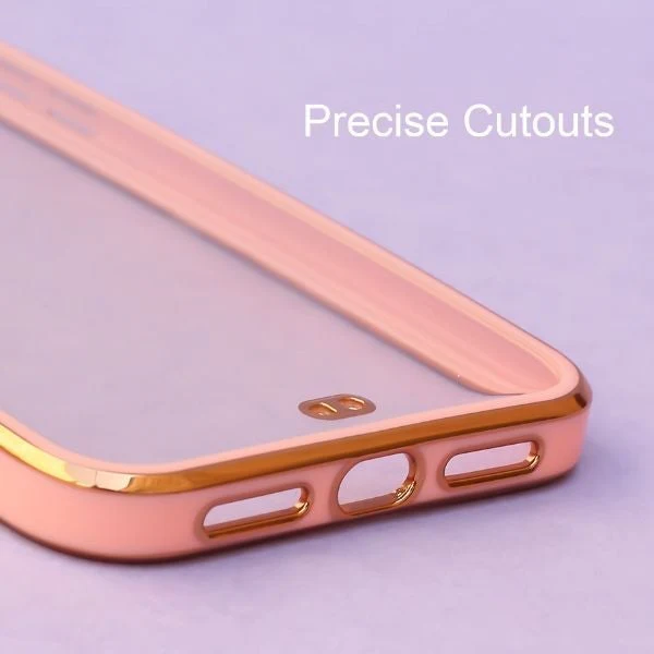 Rose Gold Electroplated Transparent Case for Apple iphone 13 Pro - Image 6