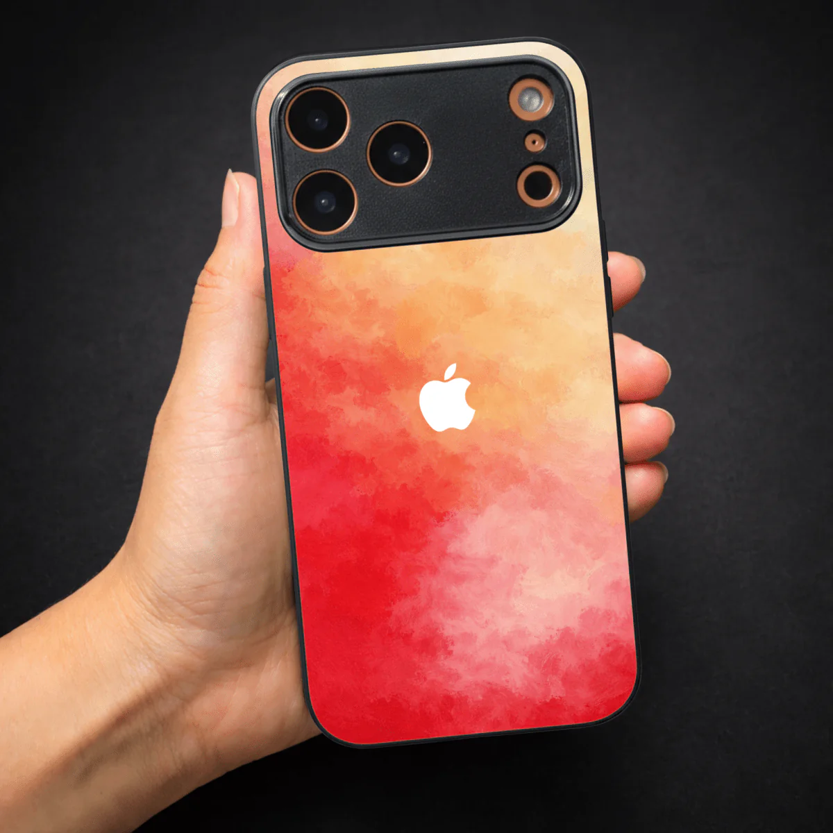 Roseate oil Paint (MB) silicone Case for Apple Iphone 17 Pro