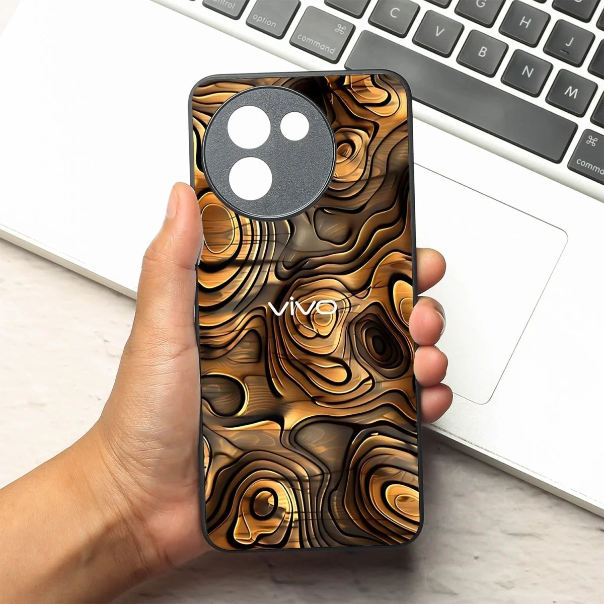 Rust Mirage metal back case for Vivo Y200i