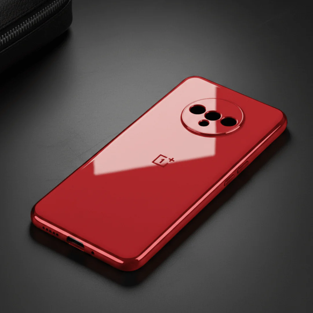 Scarlet Red Silicone Case for Oneplus 7T