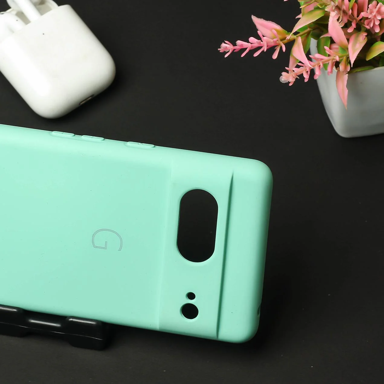 Sea Green Camera Original Silicone case for Google Pixel 7 - Image 3
