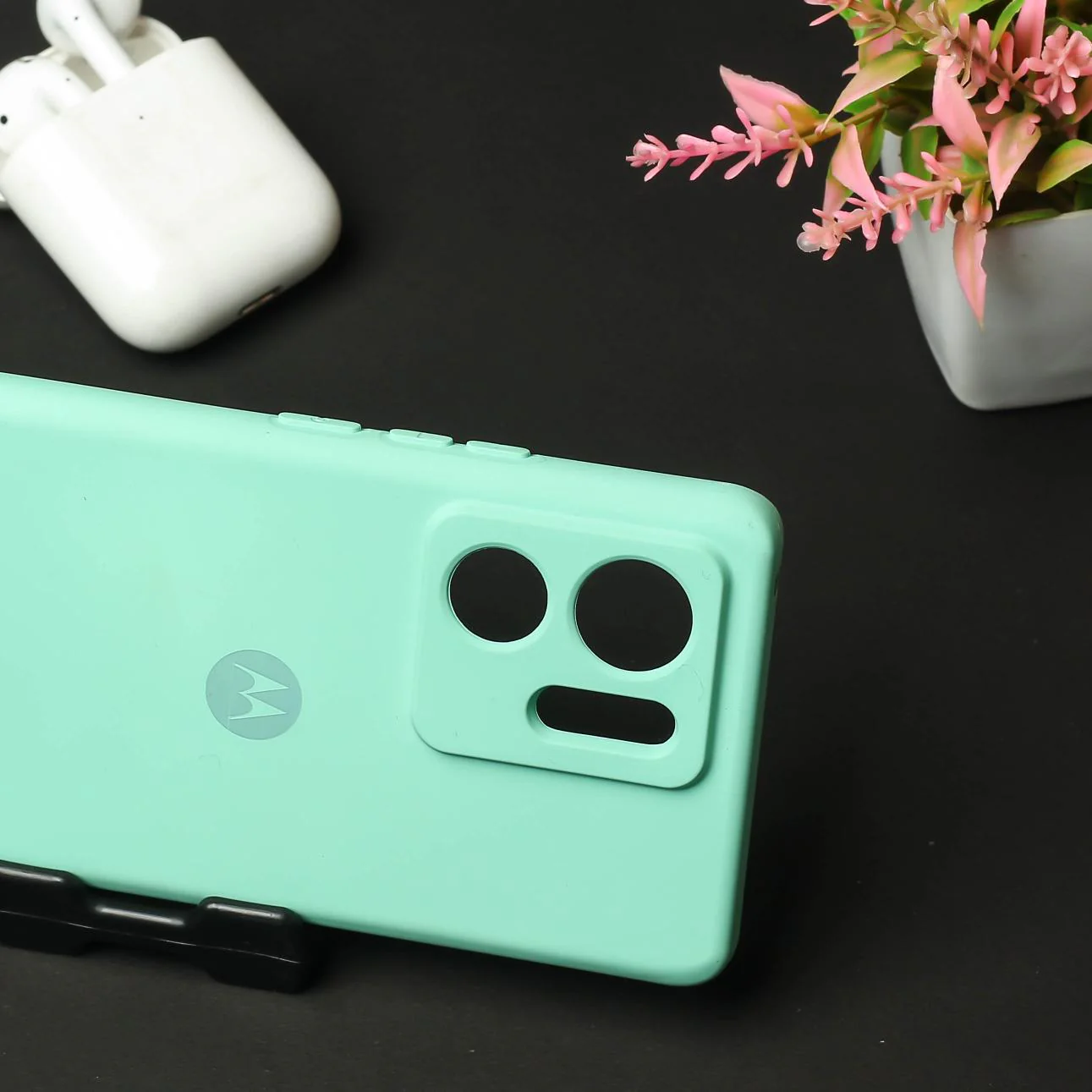 Light Blue Camera Original Silicone case for Motorola Edge 40 - Image 3