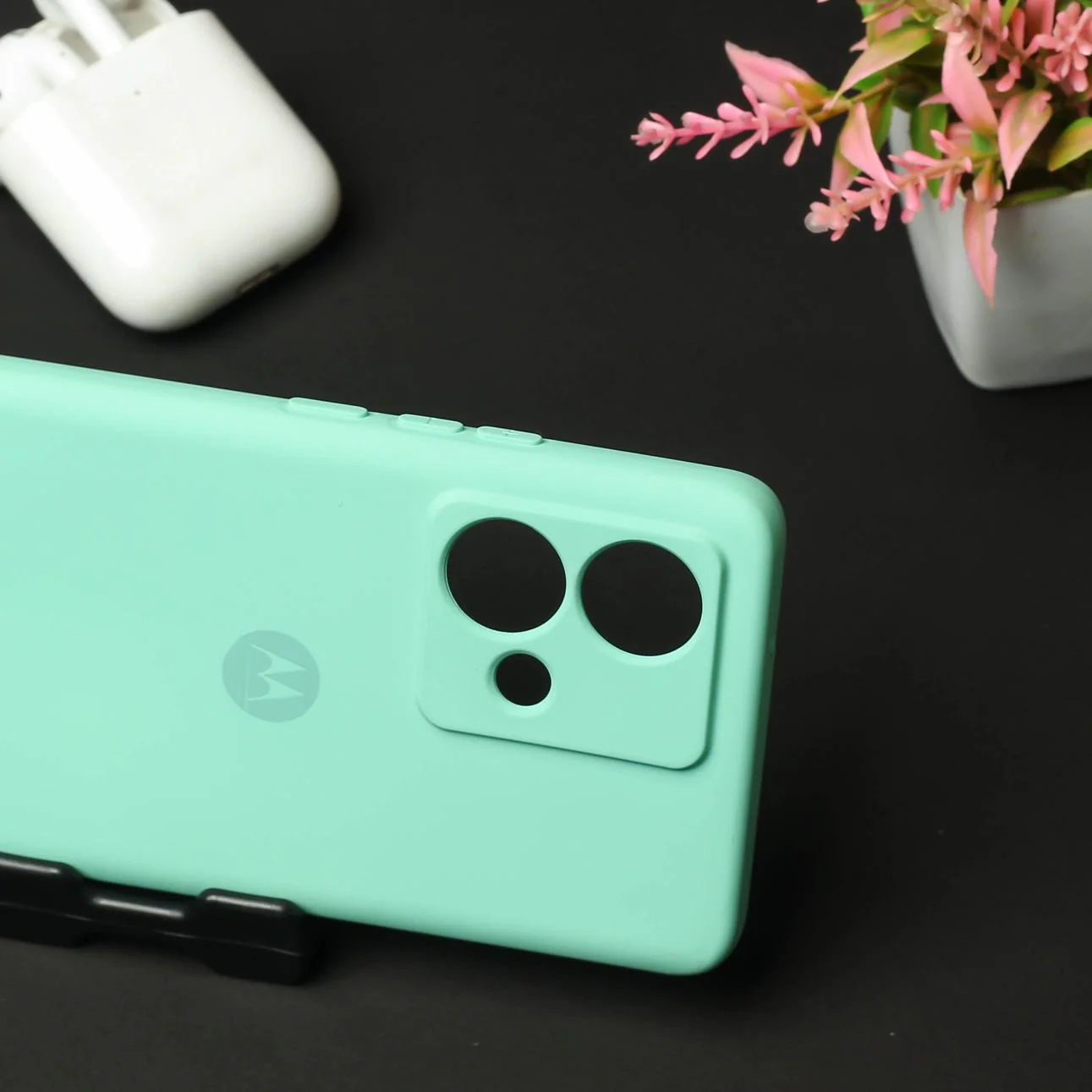 Light Blue Camera Original Silicone case for Motorola G84 - Image 3