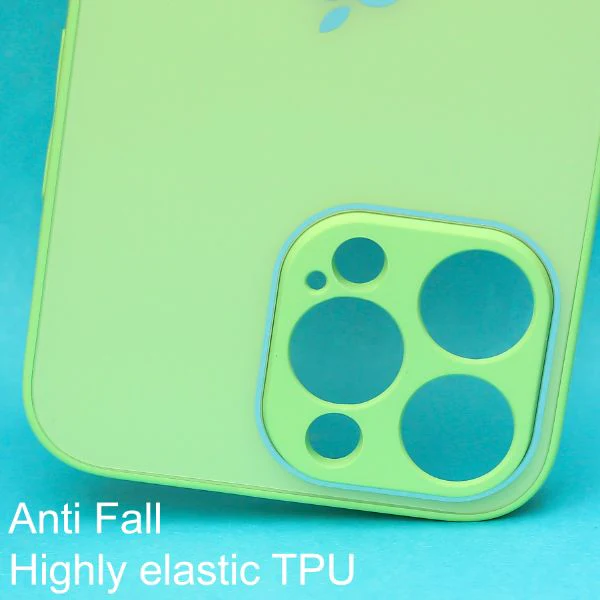 Light green camera Safe mirror case for Apple Iphone 12 Pro Max - Image 2