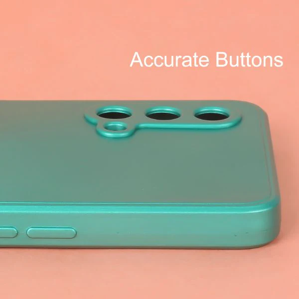 Dark Green Metallic Finish Silicone Case for Oneplus Nord CE - Image 3