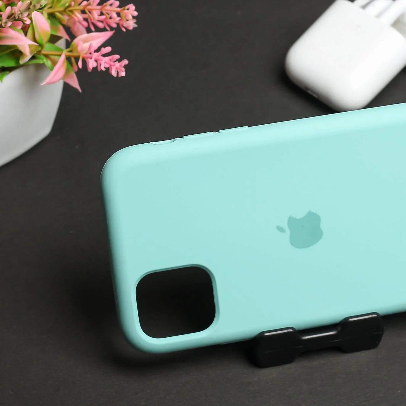 Sea Green Original Silicone case for Apple iphone 12 - Image 3