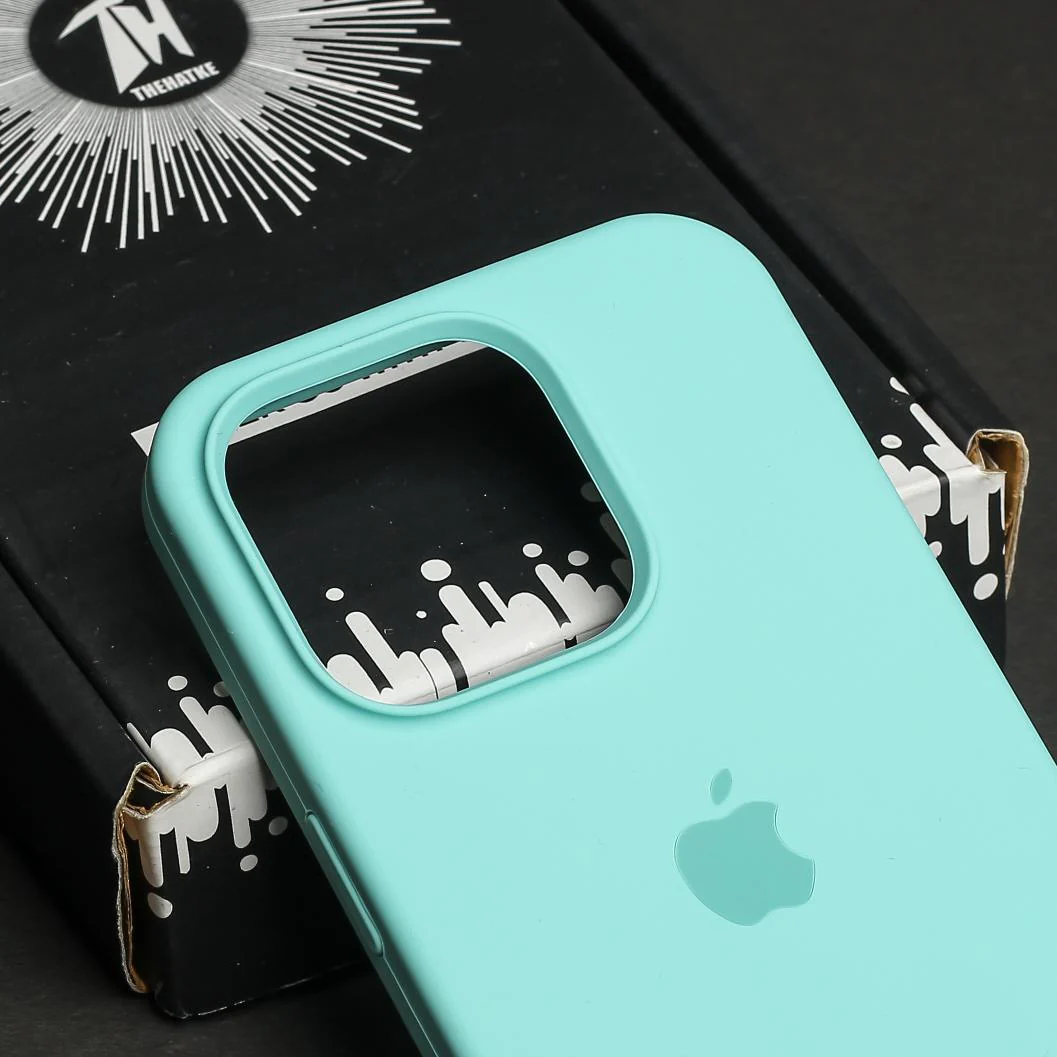 Sea Green Original Silicone case for Apple iphone 13 Pro - Image 4