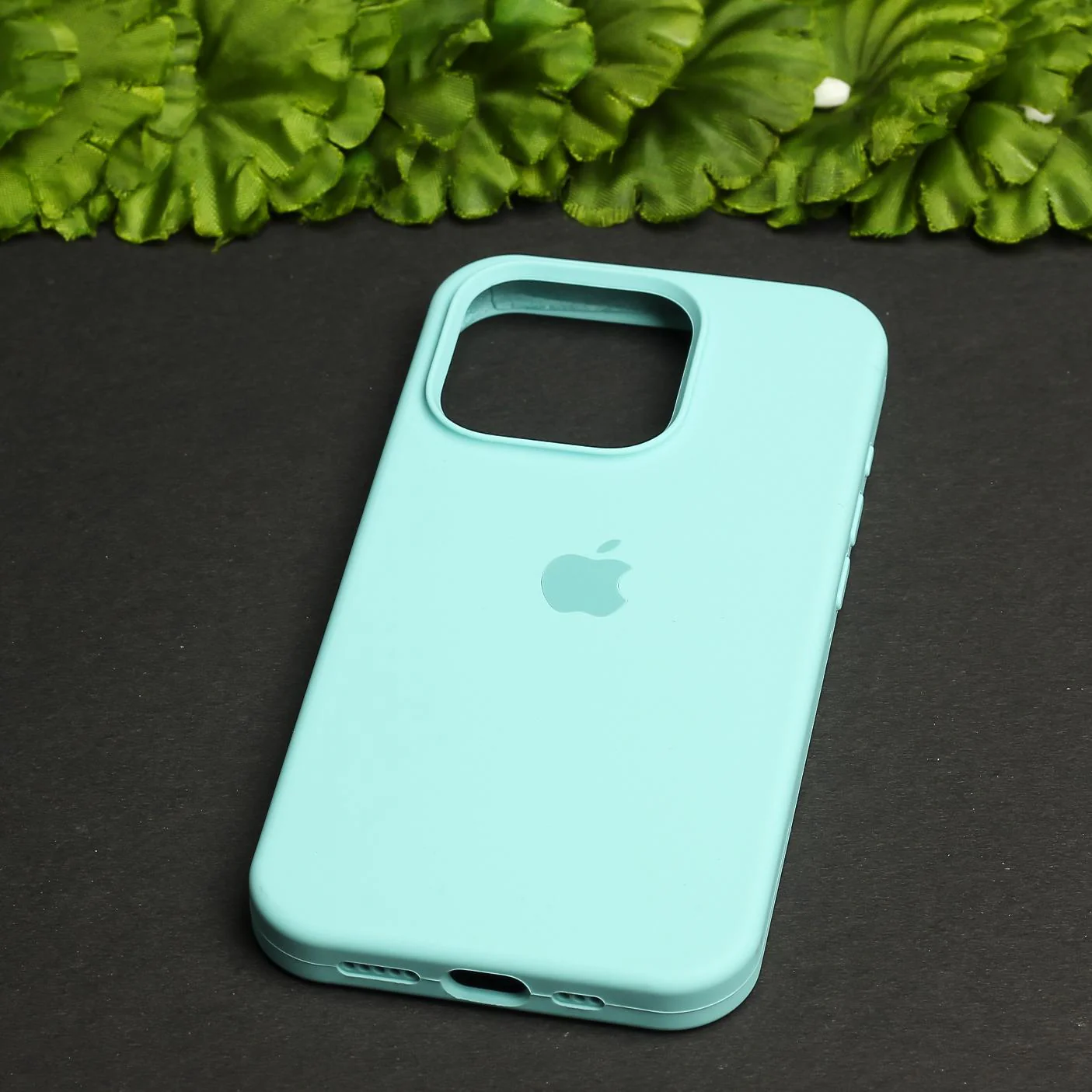 Sea Green Original Silicone case for Apple iphone 16 Pro - Image 2