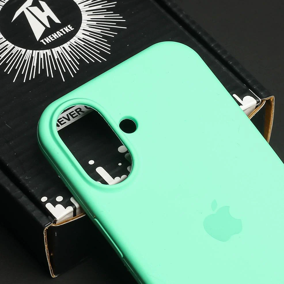 Sea Green Original Silicone case for Apple iphone 17 - Image 4