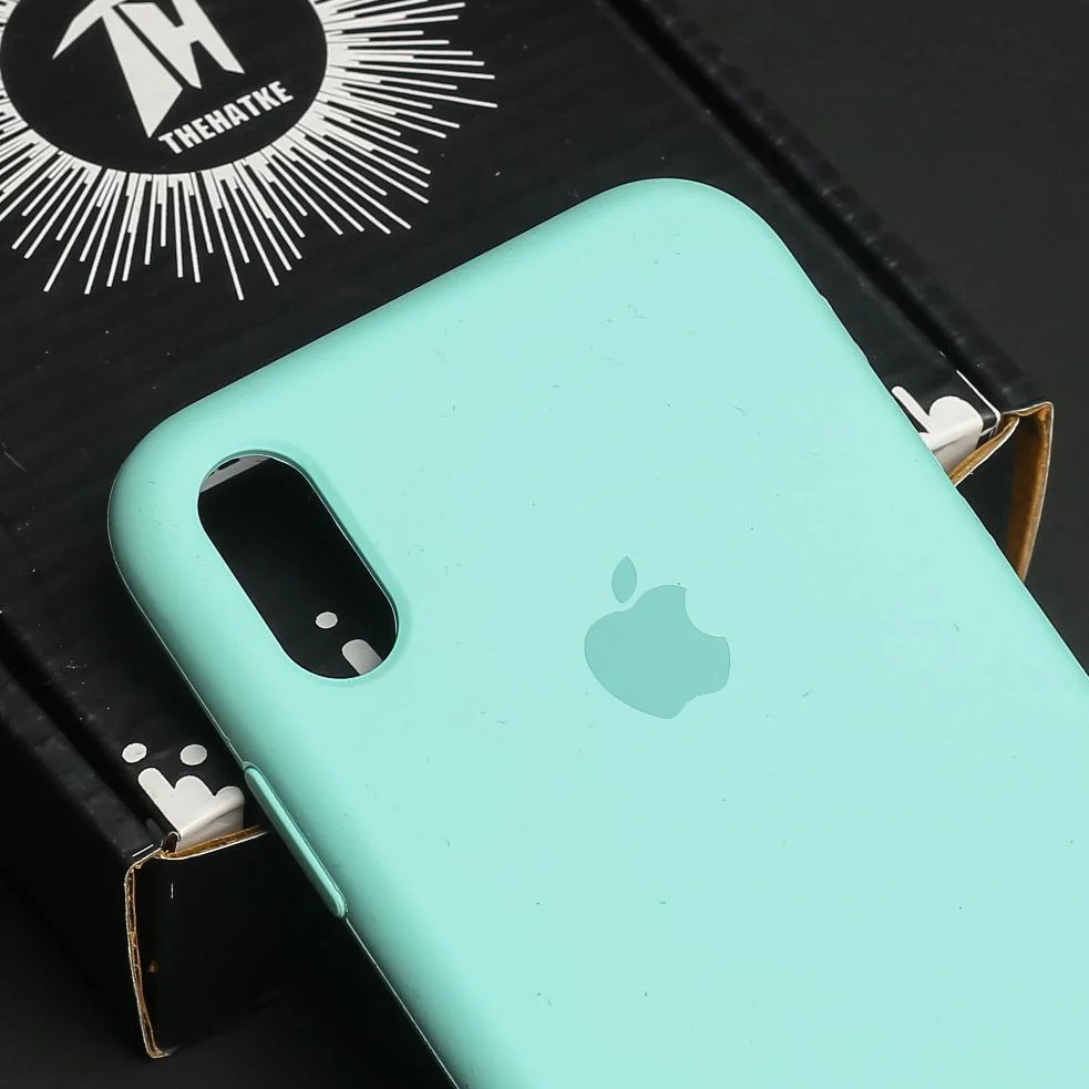 Sea Green Original Silicone case for Apple iphone Xr - Image 4