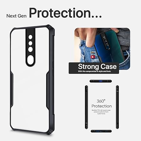 Hybrid Shockproof protective transparent Silicone Case for Oppo F11 pro - Image 2