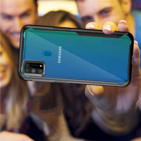 Shockproof transparent Safe Silicone case for Samsung M31 - Image 4
