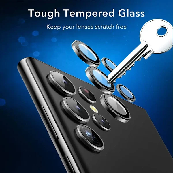 Sierra Blue Metallic camera ring lens guard for Samsung S23 Ultra - Image 4