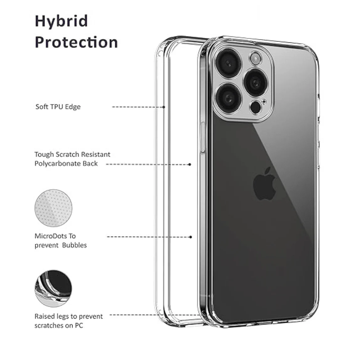 SilicaClear Transparent Silicone Case for Apple Iphone 15 Pro Max - Image 3