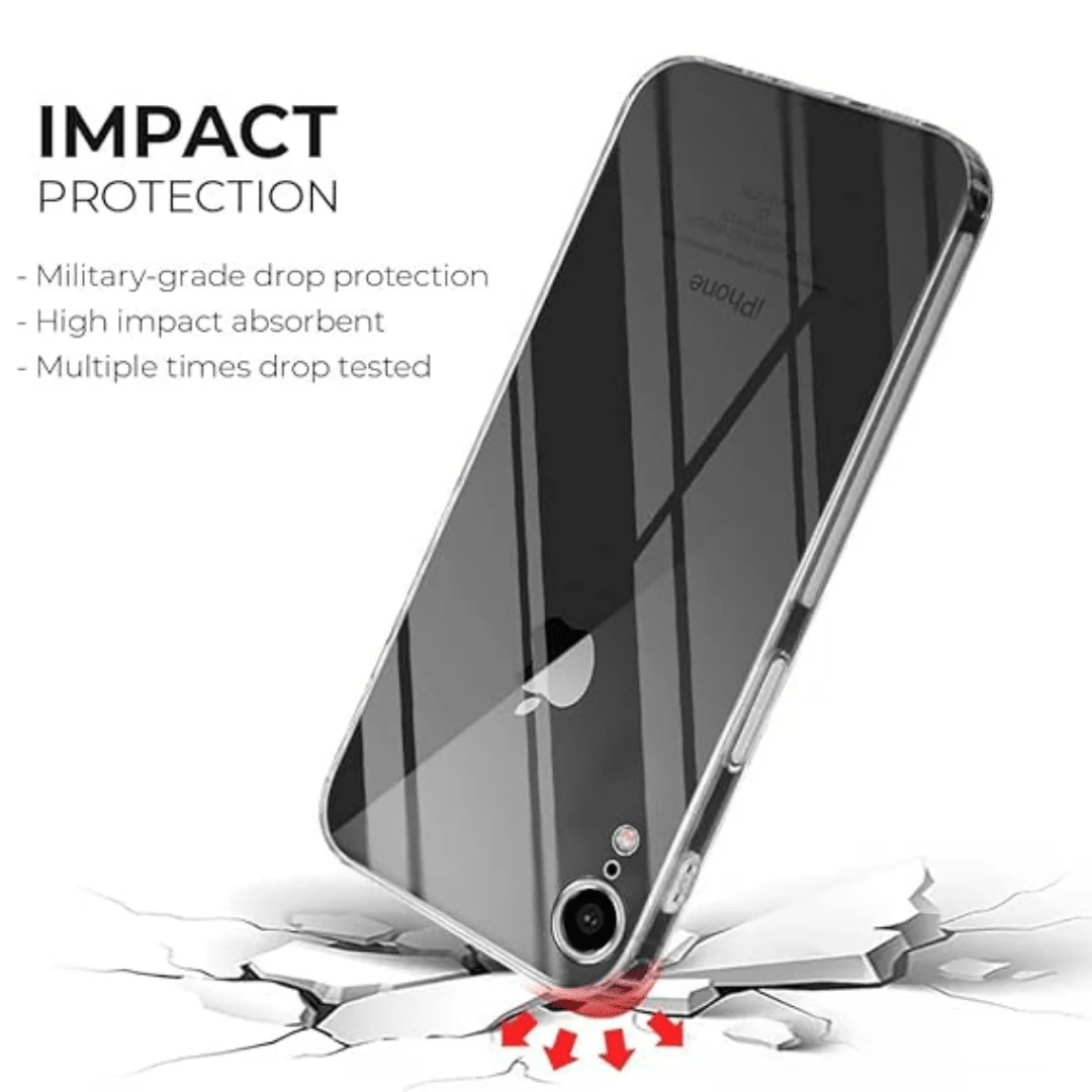 SilicaClear Transparent Silicone Case for Apple Iphone XR - Image 4