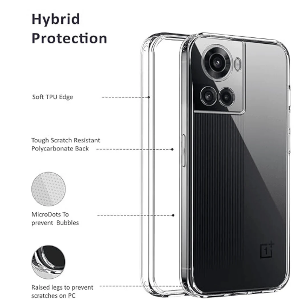 SilicaClear Transparent Silicone Case for Oneplus 10R - Image 3