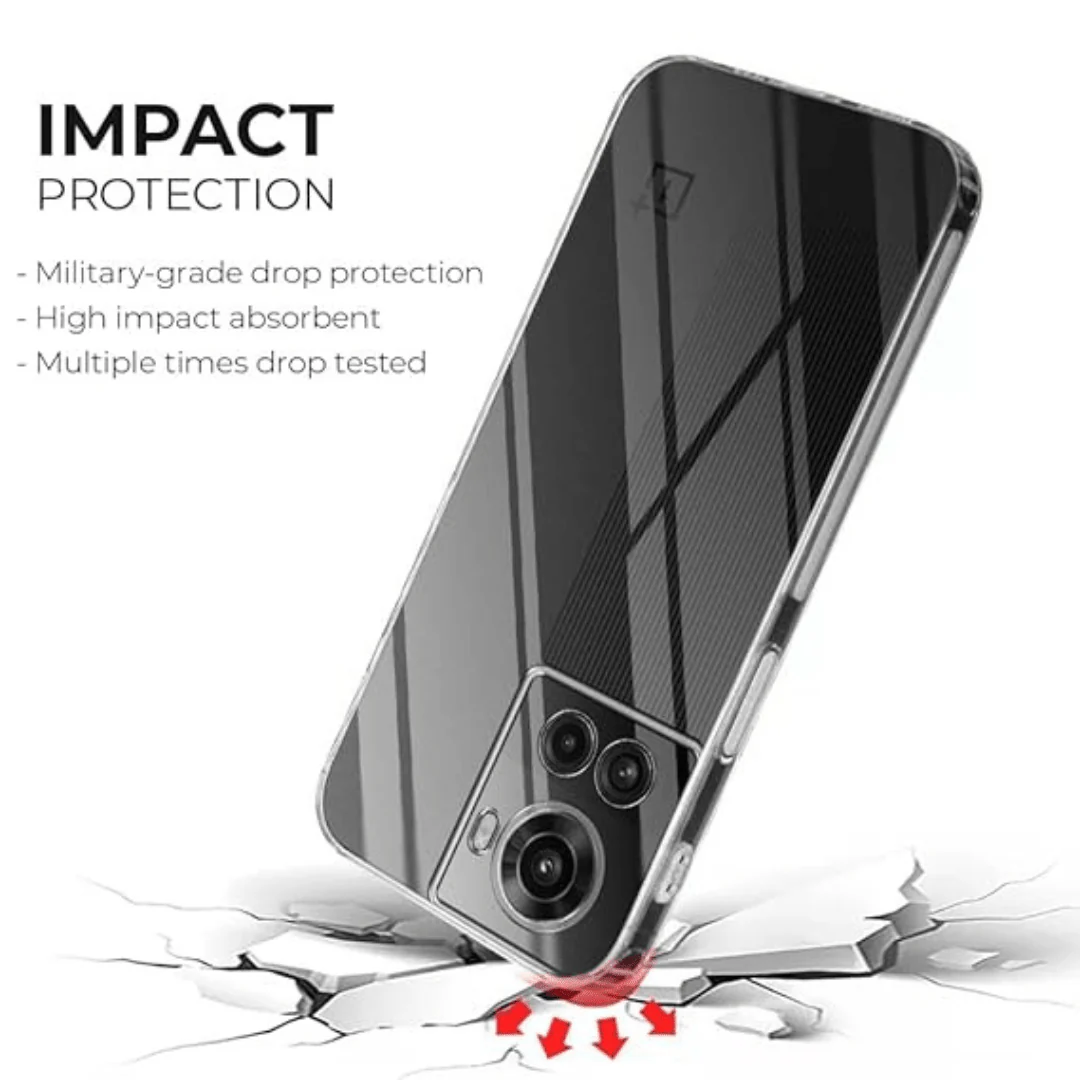 SilicaClear Transparent Silicone Case for Oneplus 10R - Image 4