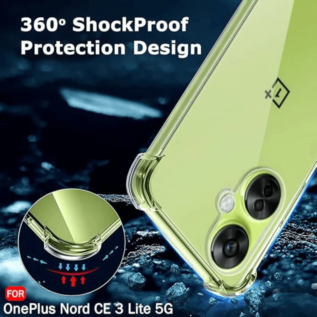 SilicaClear Transparent Silicone Case for Oneplus Nord Ce 3 Lite - Image 3