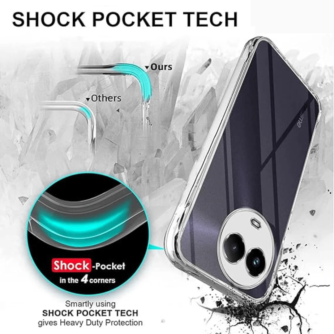 SilicaClear Transparent Silicone Case for Realme 11X - Image 4