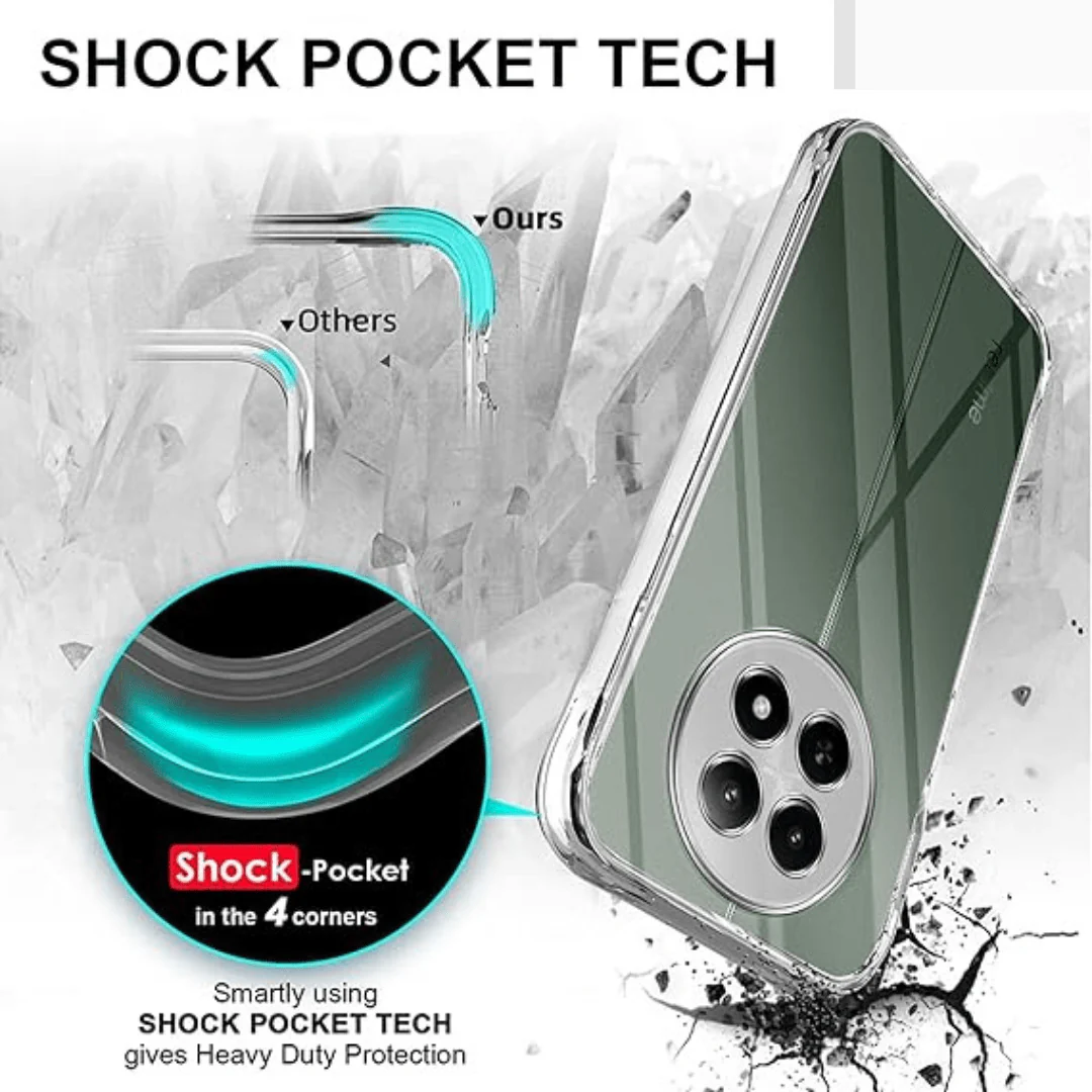 SilicaClear Transparent Silicone Case for Realme 12X  5g - Image 2