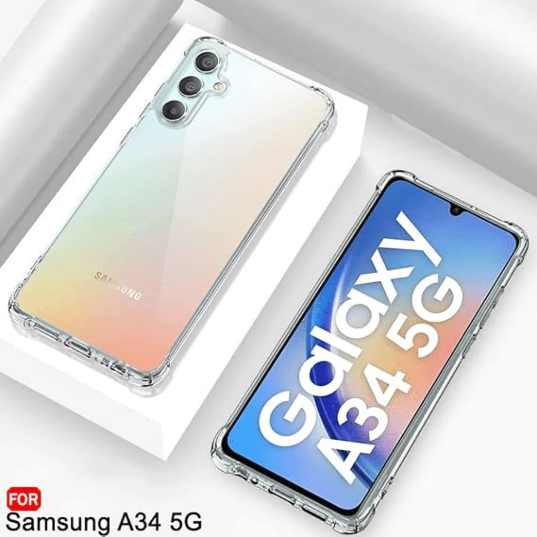 SilicaClear Transparent Silicone Case for Samsung A34 - Image 3