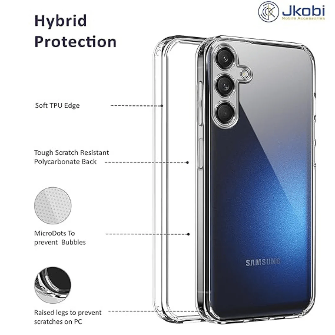 SilicaClear Transparent Silicone Case for Samsung M55 - Image 4