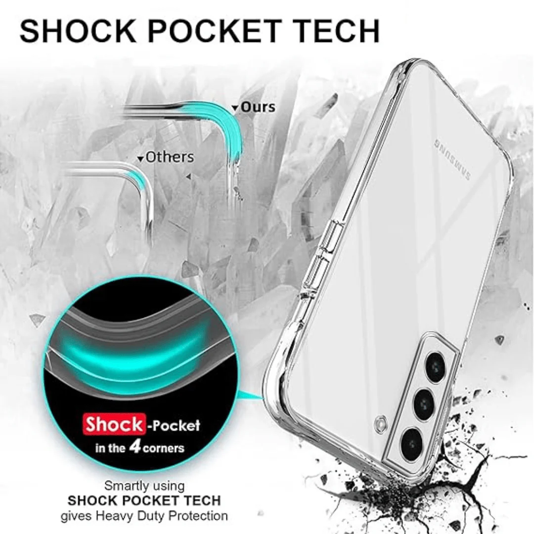 SilicaClear Transparent Silicone Case for Samsung S22 Plus - Image 3