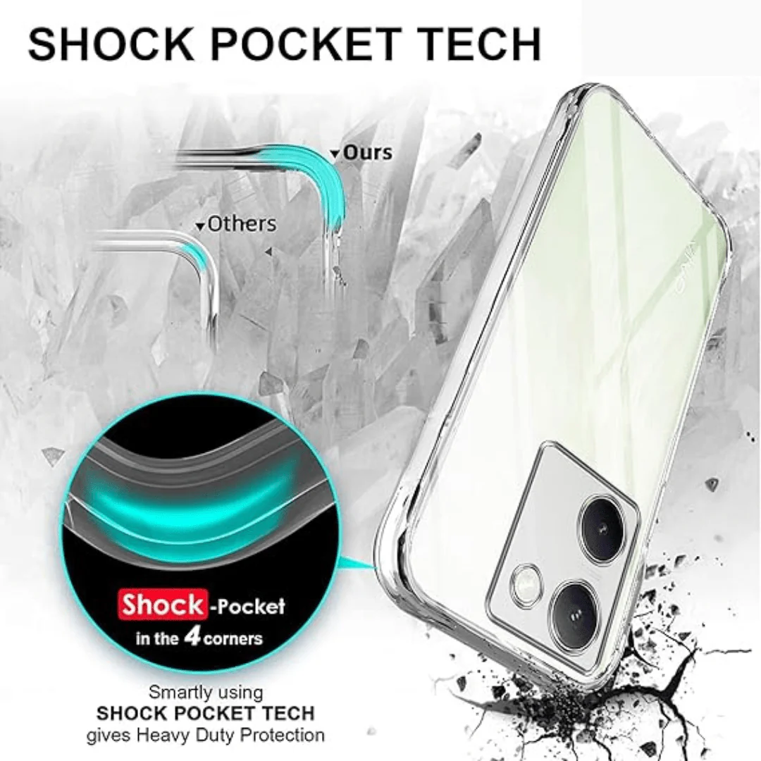 SilicaClear Transparent Silicone Case for Vivo T2 Pro - Image 4