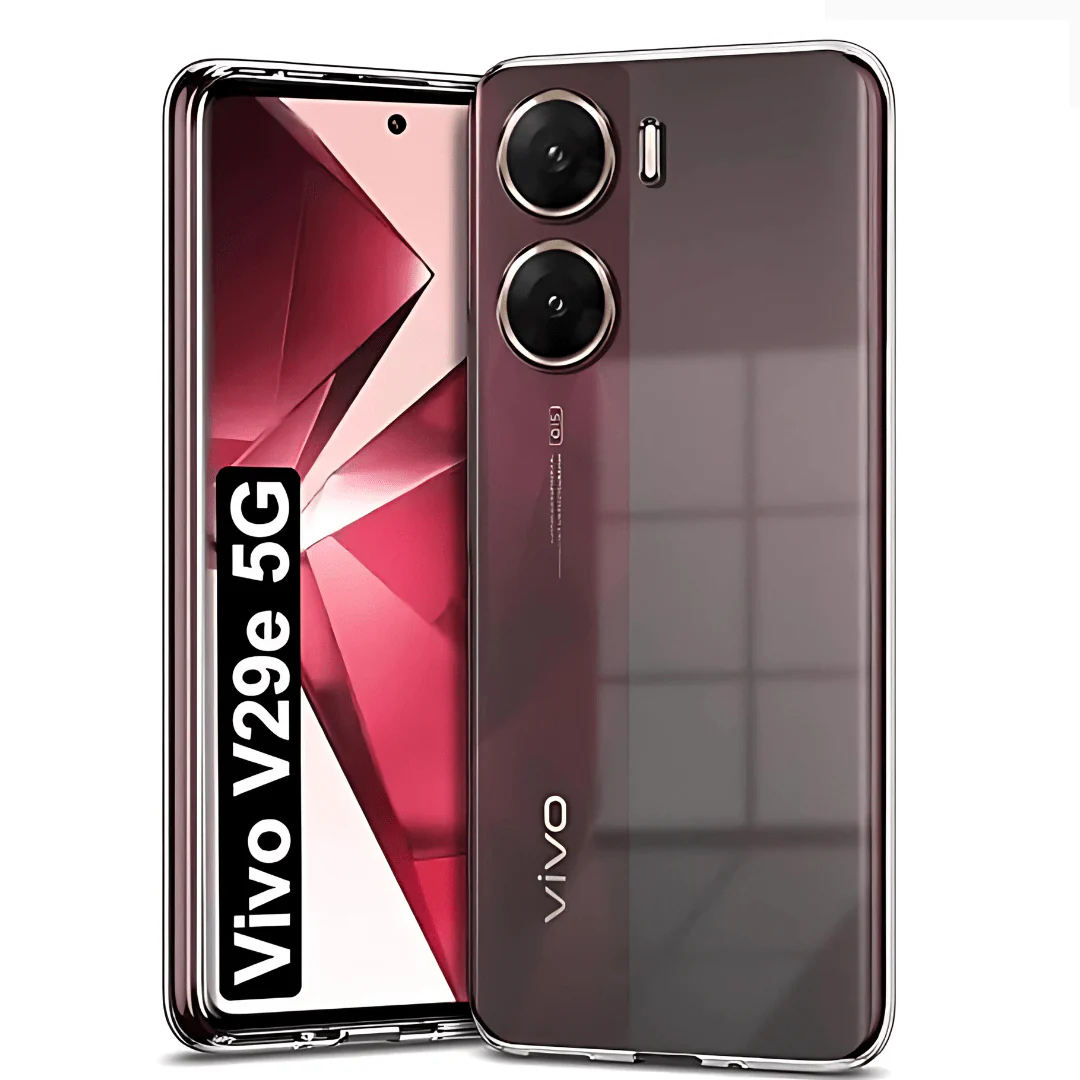 SilicaClear Transparent Silicone Case for Vivo V29E - Image 3