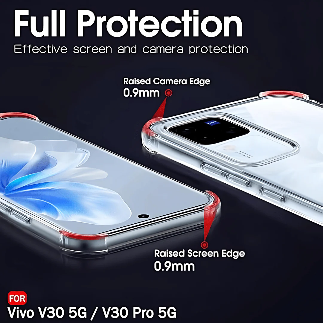 SilicaClear Transparent Silicone Case for Vivo V30 - Image 5