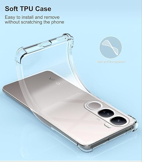 SilicaClear Transparent Silicone Case for Vivo Y29 - Image 3
