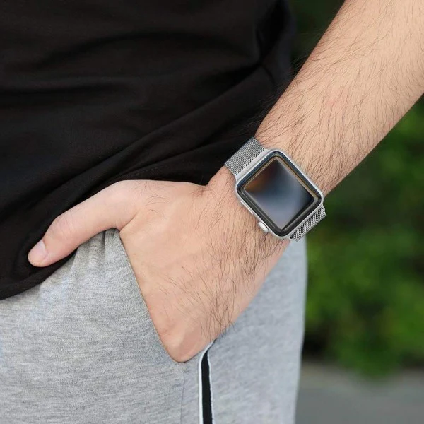 Silver Chain Strap For Apple Iwatch (42mm/44mm) - Image 6
